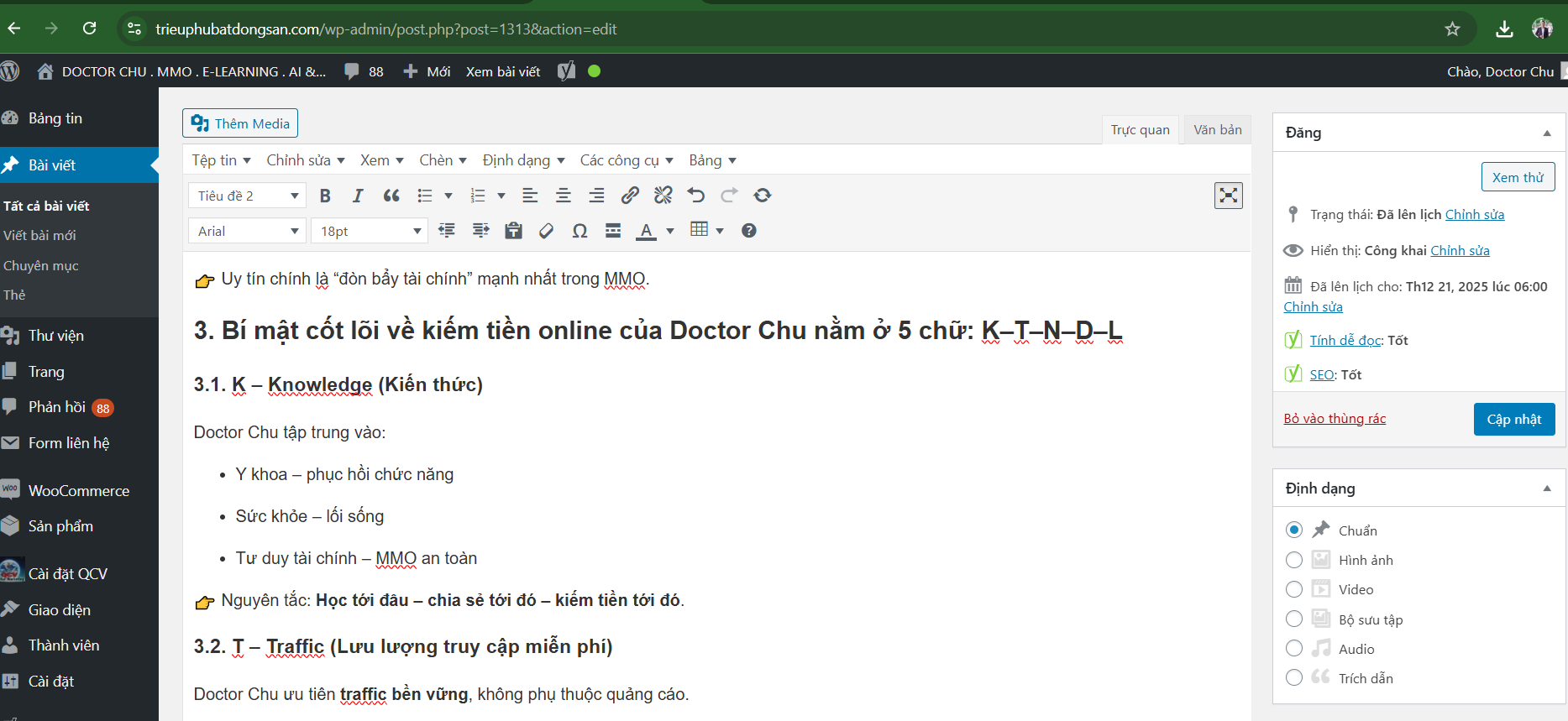 SEO Blog lên TOP 1 YouTube và Google cùng Doctor Chu