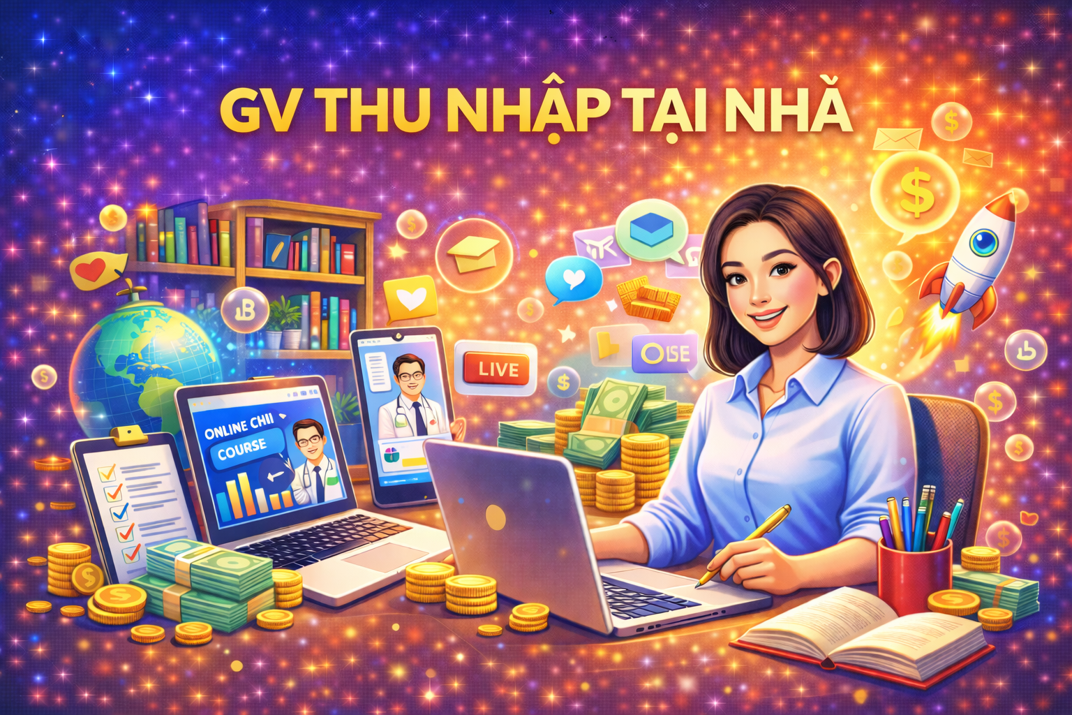giáo viên kiếm thu nhập tại nhà doctor chu