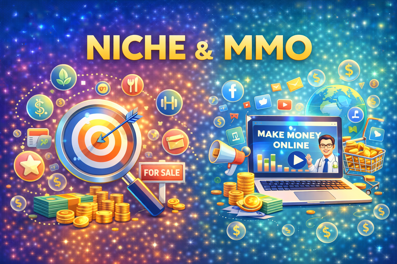 thị trường ngách niche make money online kiếm tiền online theo doctor chu