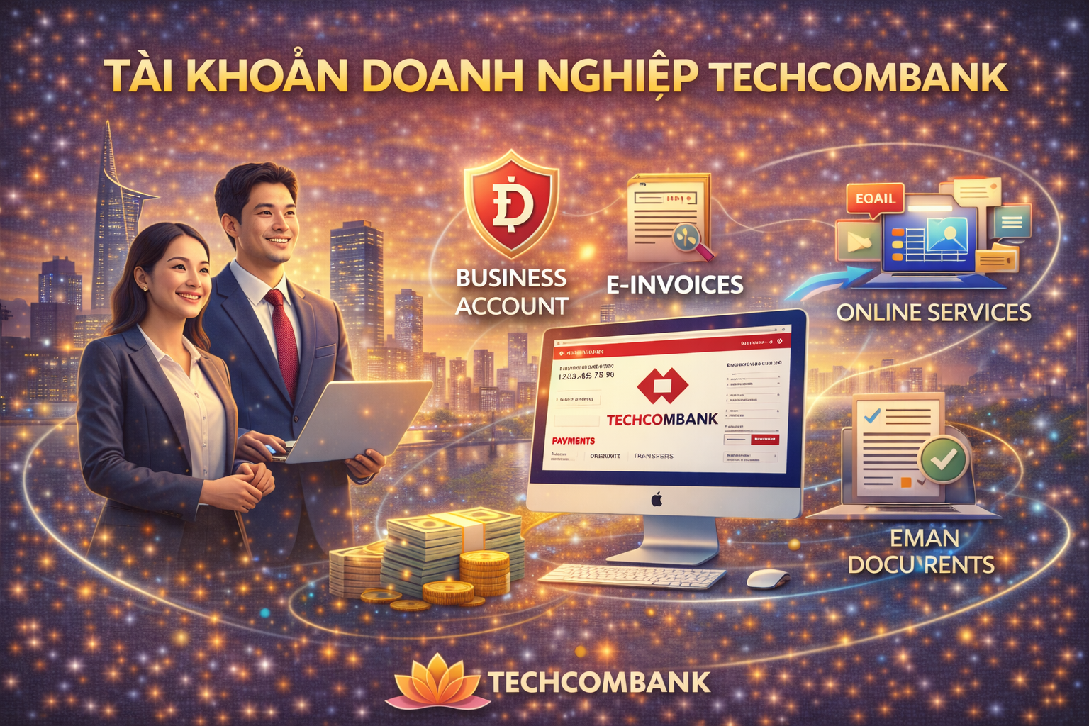 Tài khoản doanh nghiệp Techcombank Doctor Chu Triệu phú bất động sản