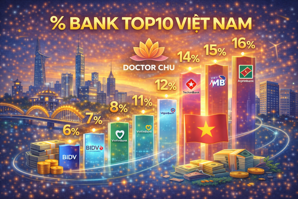 top 10 lãi suất ngân hàng bank việt nam doctor chu